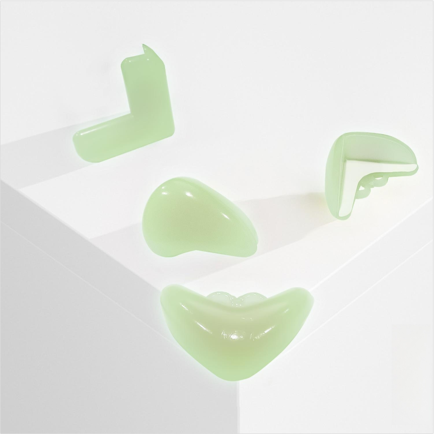 Transparent Glow-in-the-Dark Corner Protectors for Kids