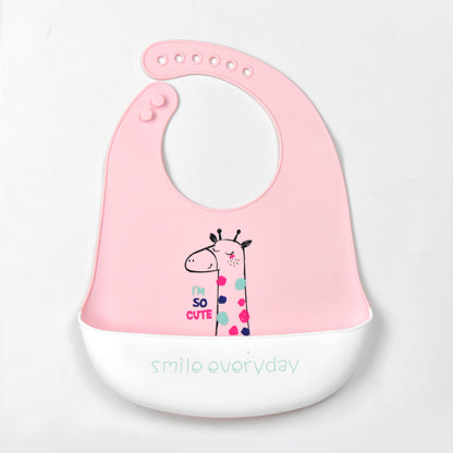 3D Baby Waterproof Silicone Bib for Feeding Kids