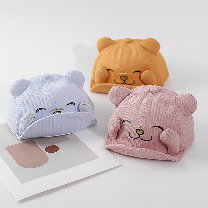 Cartoon Cat Baseball Cap for Kids - Cute Sun Visor Hat