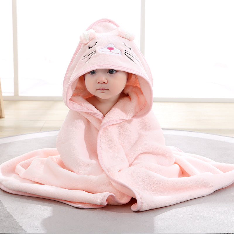 Soft Coral Fleece Newborn Wrap Blanket for Infants