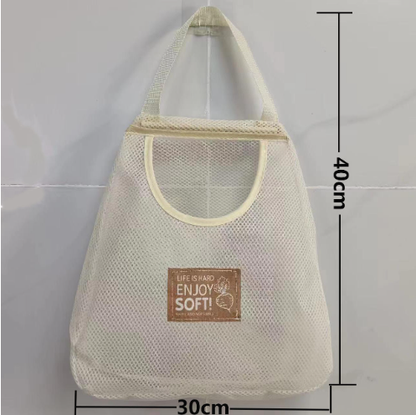 Fruits and Vegetables Storage Net Bag with Onion Hanger