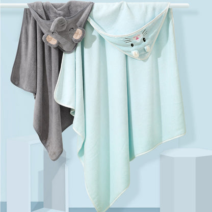 Soft Coral Fleece Newborn Wrap Blanket for Infants