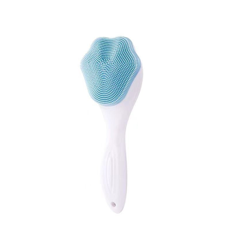 Silicone Manual Facial Cleansing Brush with Soft Bristles