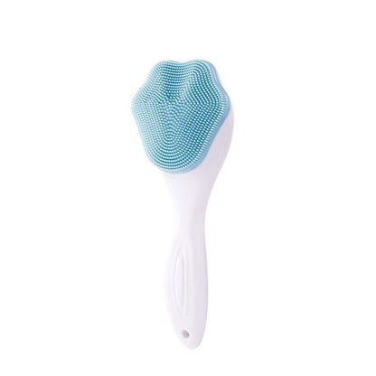 Silicone Manual Facial Cleansing Brush with Soft Bristles