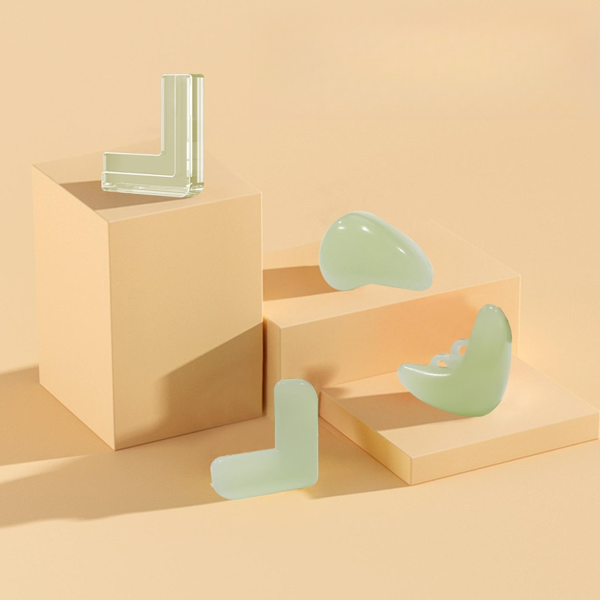 Transparent Glow-in-the-Dark Corner Protectors for Kids
