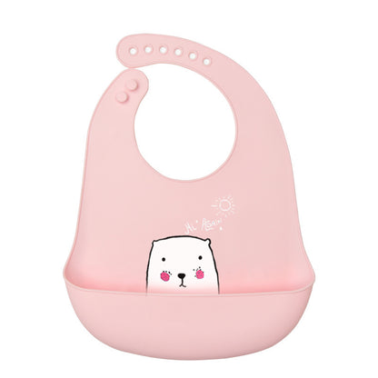3D Baby Waterproof Silicone Bib for Feeding Kids
