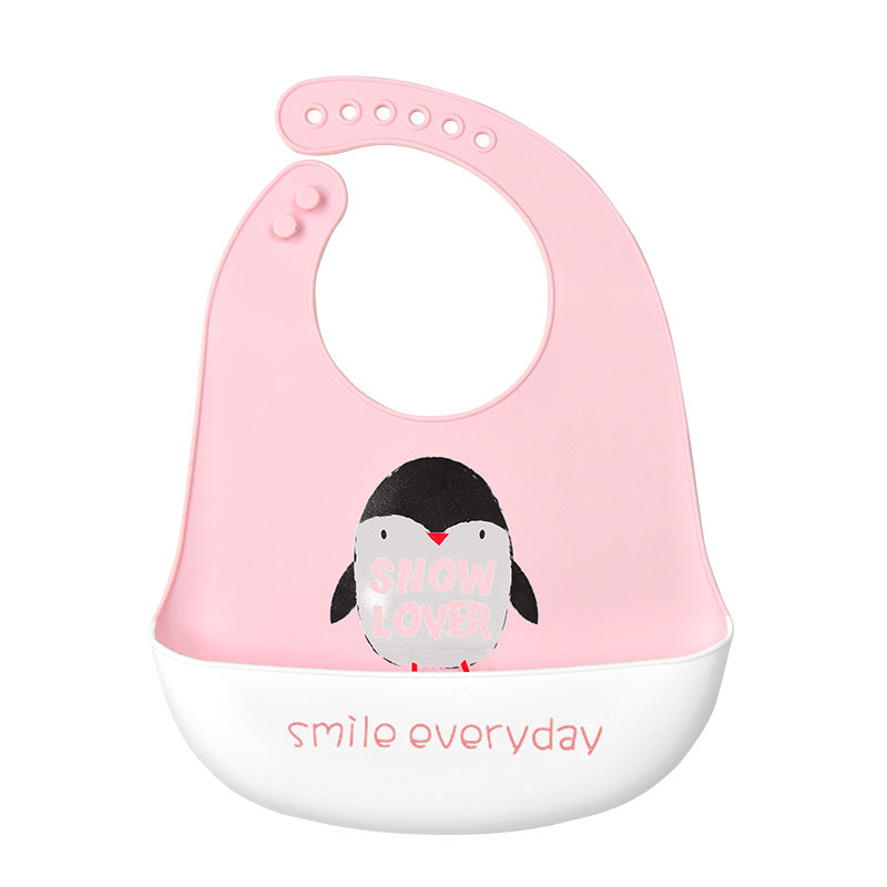 3D Baby Waterproof Silicone Bib for Feeding Kids