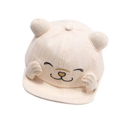 Cartoon Cat Baseball Cap for Kids - Cute Sun Visor Hat