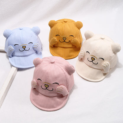 Cartoon Cat Baseball Cap for Kids - Cute Sun Visor Hat