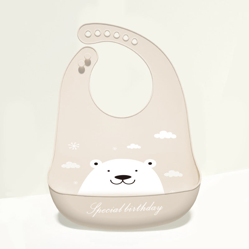 3D Baby Waterproof Silicone Bib for Feeding Kids