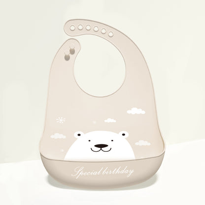 3D Baby Waterproof Silicone Bib for Feeding Kids