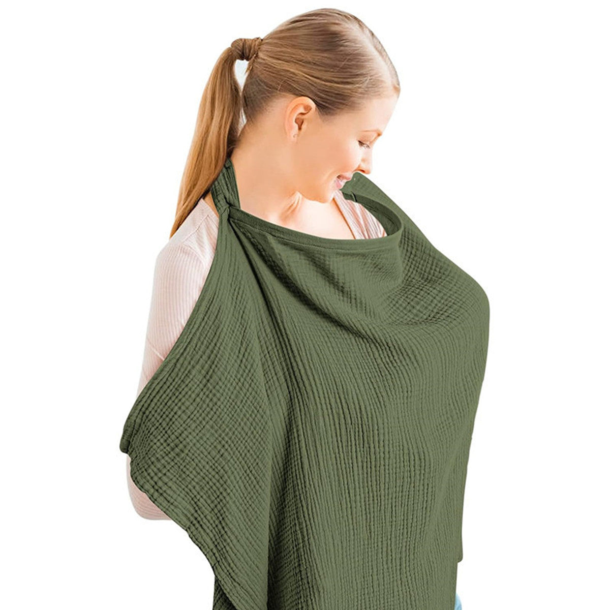 Cross-Border Cotton Nursing Cover Shawl (Double Layer)