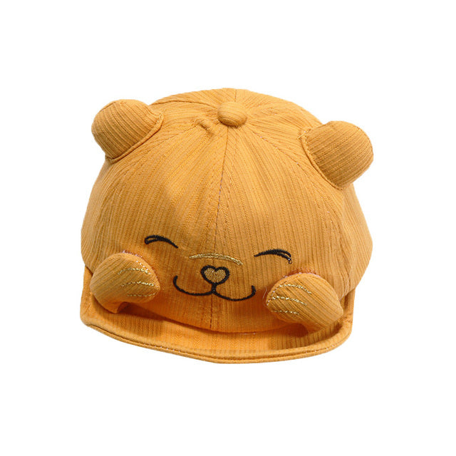 Cartoon Cat Baseball Cap for Kids - Cute Sun Visor Hat