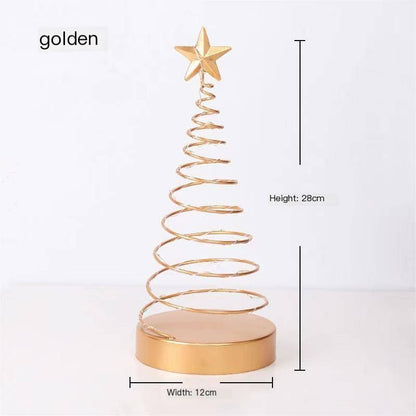Spiral Christmas Tree Iron Ornaments for Home Decor
