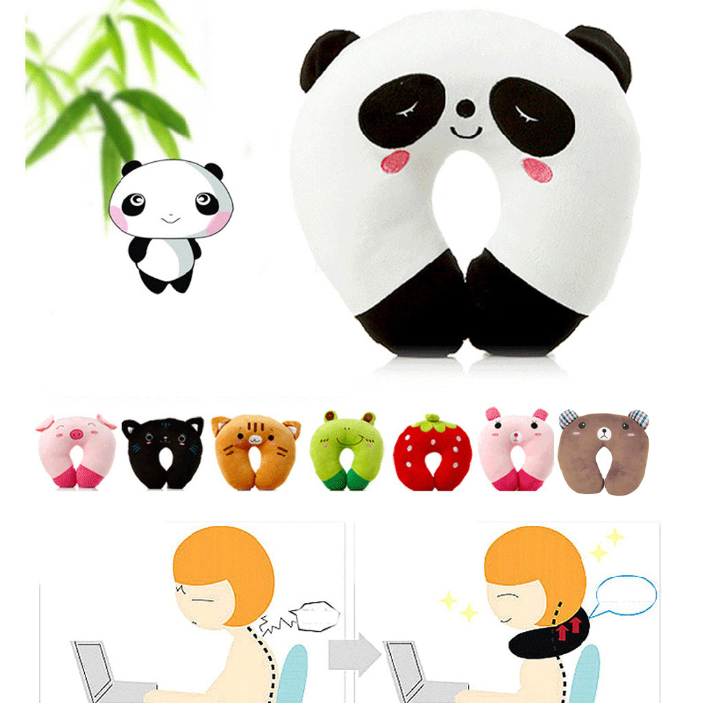 Creative Cartoon Cute Animal U-Shaped Pillow