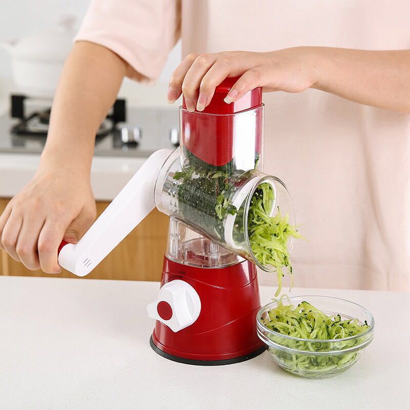 3-in-1 Hand Crank Vegetable Cutter and Shredder
