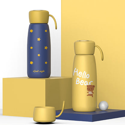 Korean Style Insulated Water Bottle - Cute Portable Cup
