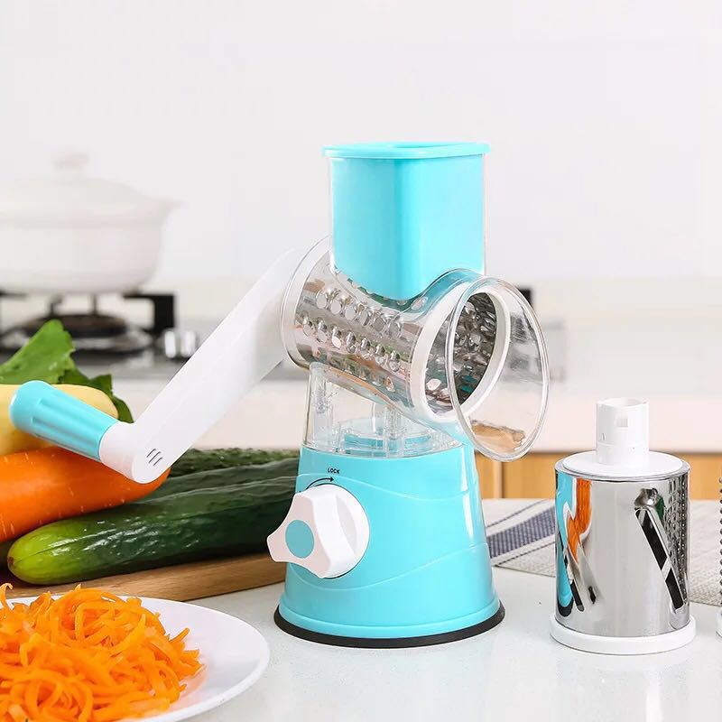 3-in-1 Hand Crank Vegetable Cutter and Shredder