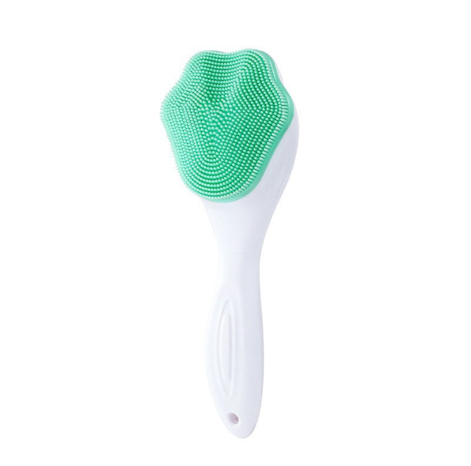 Silicone Manual Facial Cleansing Brush with Soft Bristles