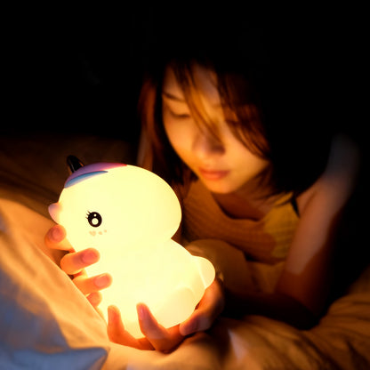 Creative USB Rechargeable Colorful Unicorn Night Light