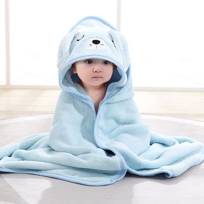 Soft Coral Fleece Newborn Wrap Blanket for Infants