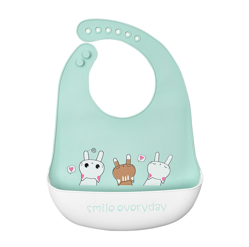 3D Baby Waterproof Silicone Bib for Feeding Kids
