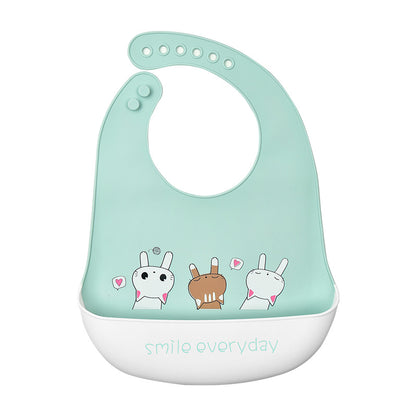 3D Baby Waterproof Silicone Bib for Feeding Kids