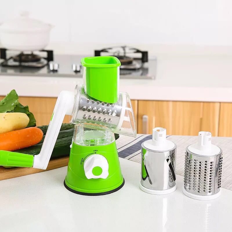 3-in-1 Hand Crank Vegetable Cutter and Shredder