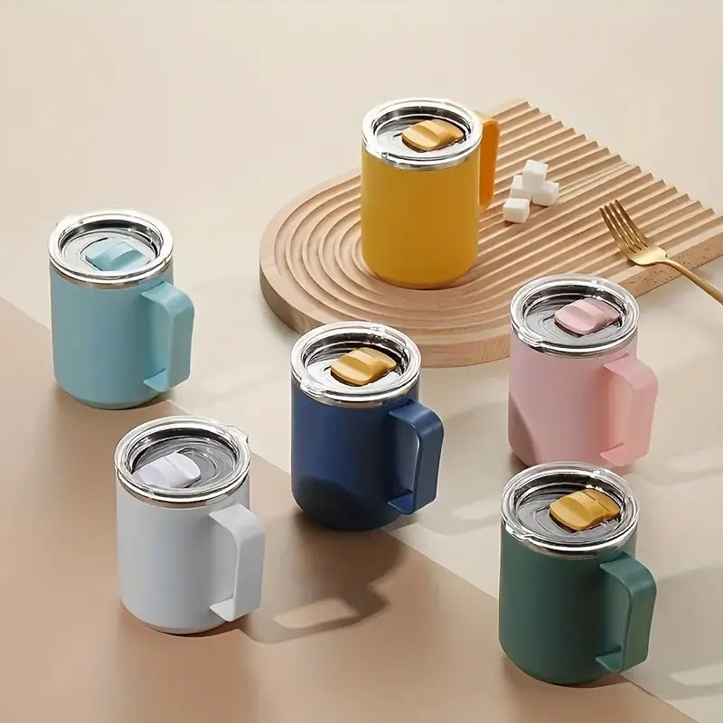 16oz Insulated Stainless Steel Travel Mug with Handle
