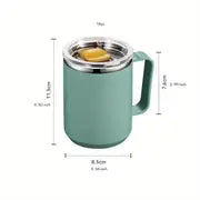 16oz Insulated Stainless Steel Travel Mug with Handle