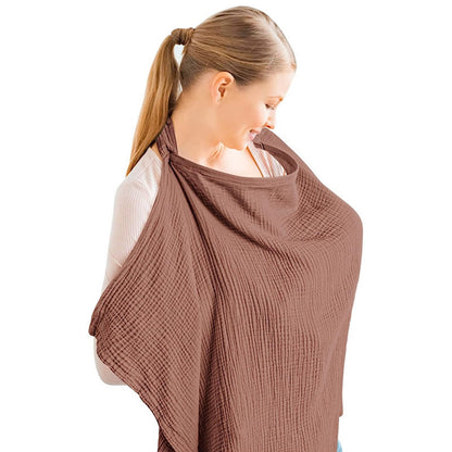 Cross-Border Cotton Nursing Cover Shawl (Double Layer)